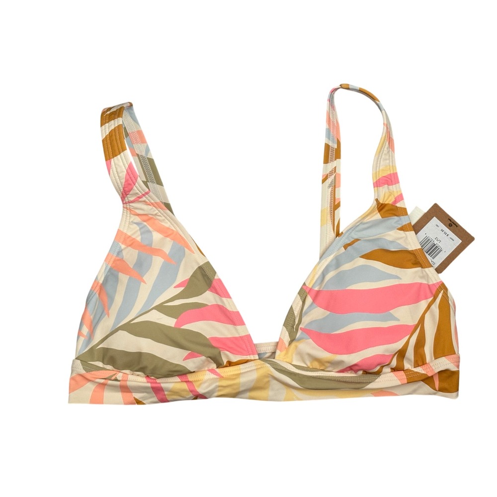 NWT Billabong Floral Bikini Top Size L/12